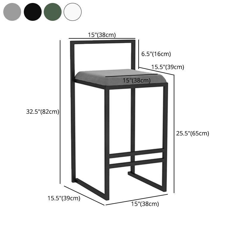 Taburetes de mostrador modernos, taburete de bar interior de madera sin brazos con reposapiés