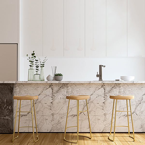 Contemporary Oval Counter Stools Armless Wood Indoor Bar Stool with Iron Base