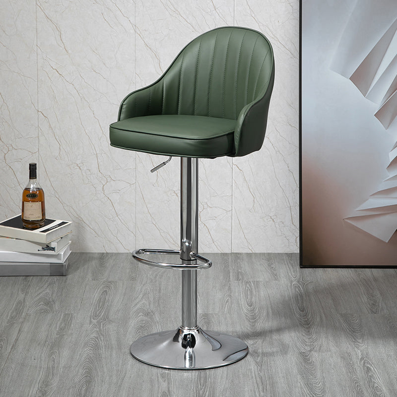 Modern Rotatable Liftable Counter Stool Steel Household Bar Stool with Cushion