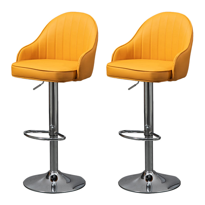 Modern Rotatable Liftable Counter Stool Steel Household Bar Stool with Cushion