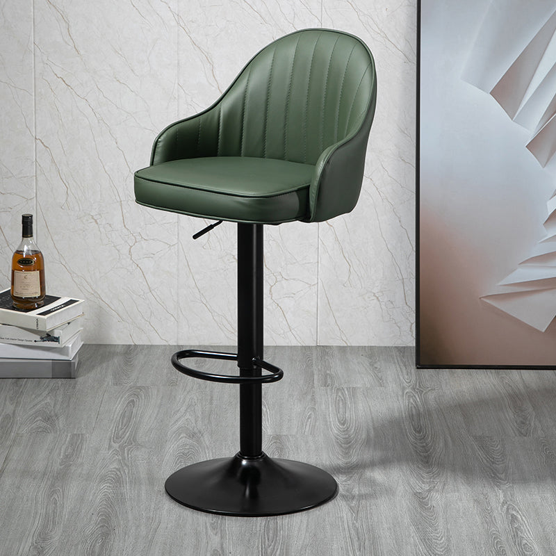 Modern Rotatable Liftable Counter Stool Steel Household Bar Stool with Cushion