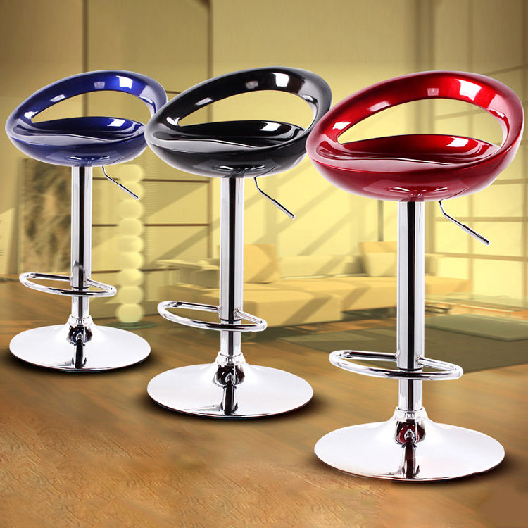 Taburete giratorio moderno sin brazos, taburete de bar para el hogar de hierro con reposapiés