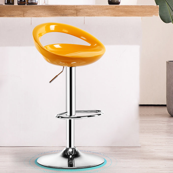 Taburete giratorio moderno sin brazos, taburete de bar para el hogar de hierro con reposapiés