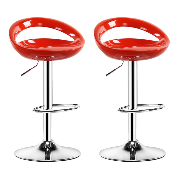 Taburete giratorio moderno sin brazos, taburete de bar para el hogar de hierro con reposapiés