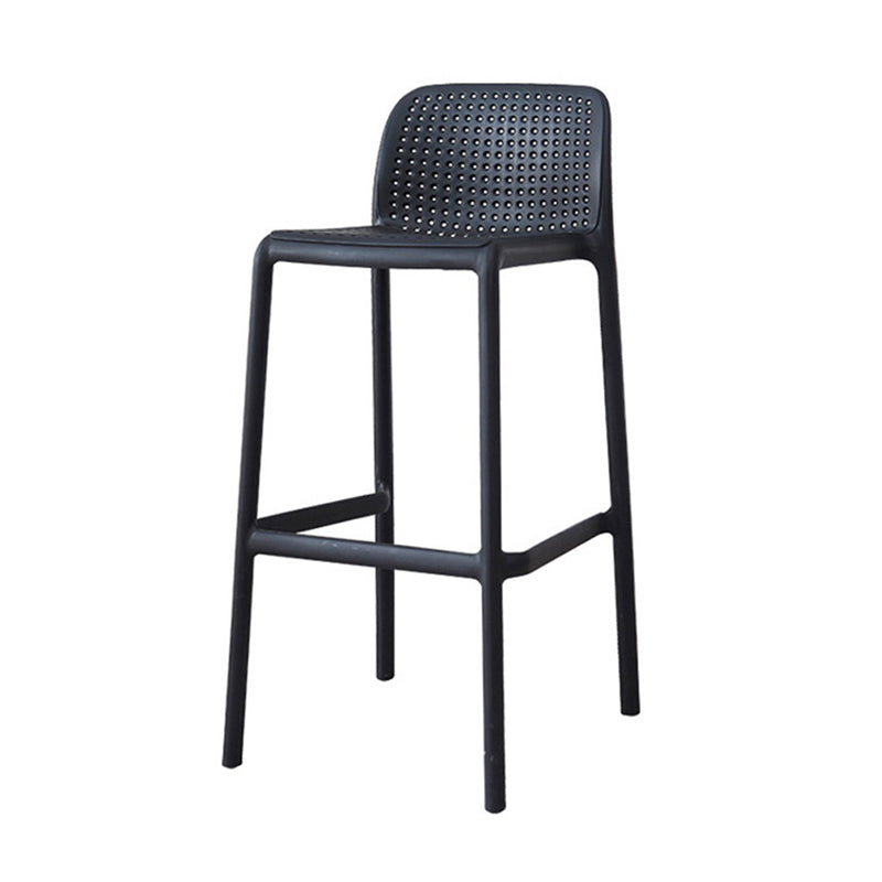 Nordic Macron Barhocker, Kunststoff, 4 Beine, Barhocker für Wohnzimmer, 4er-Set