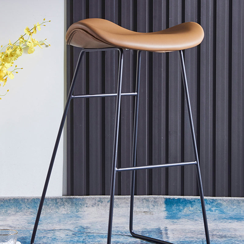 Nordic Ledersitze Barhocker Metallgestell Barhocker für Wohnzimmer