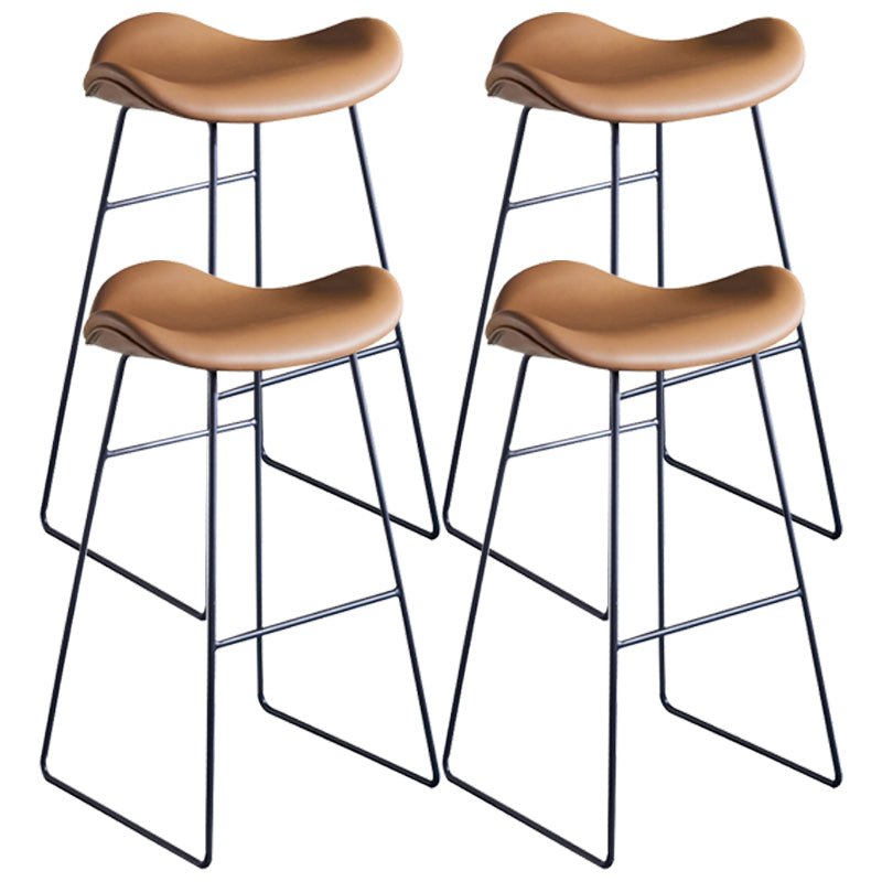 Nordic Ledersitze Barhocker Metallgestell Barhocker für Wohnzimmer