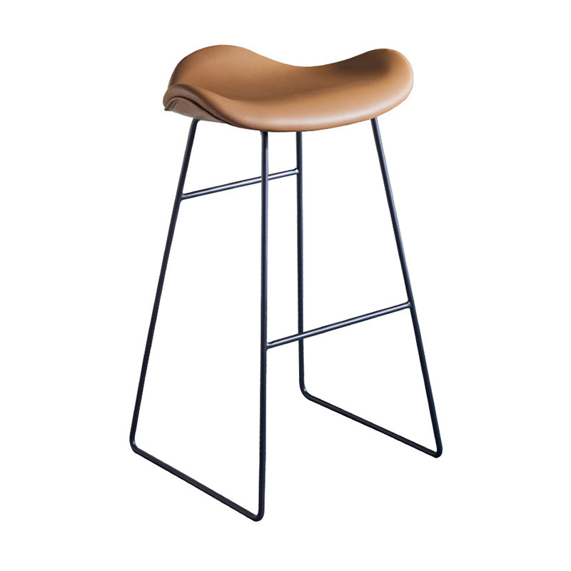 Nordic Ledersitze Barhocker Metallgestell Barhocker für Wohnzimmer