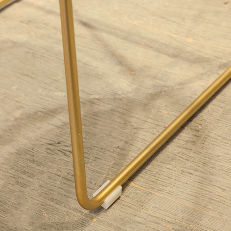 Tabourets de comptoir scandinaves en métal et tissu, tabourets de bar blancs à dossier bas avec siège rond