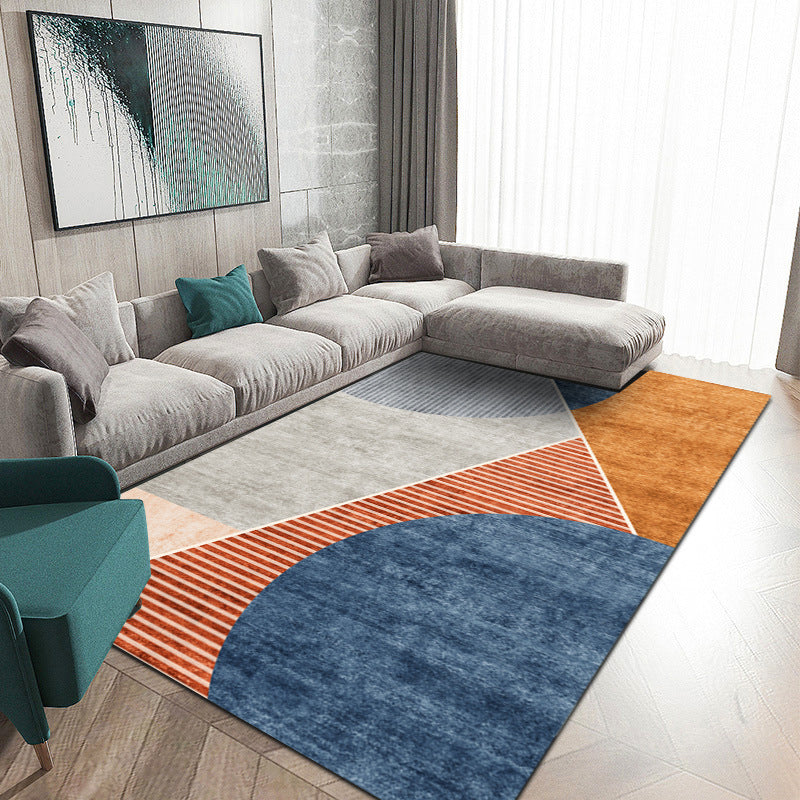 Gold Modern Carpet Polyester Color Piece Carpet Washable Carpet for Home Decoration