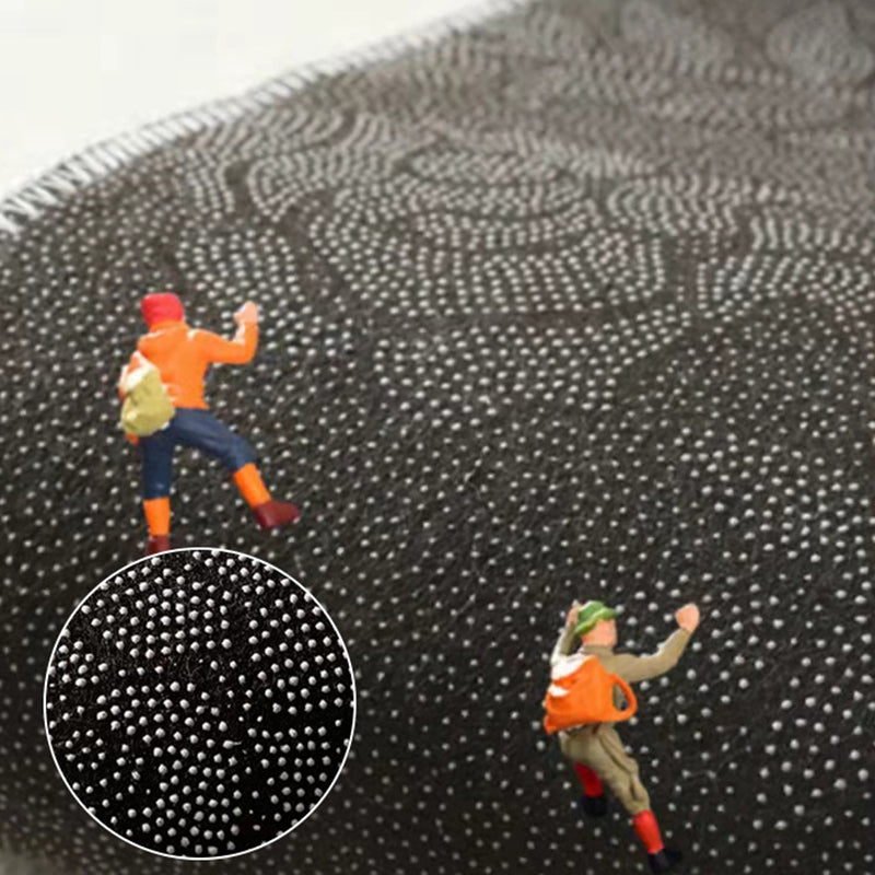 Black Texture Rug Polyester Modern Rug Non-Slip Backing Rug for Home Decor