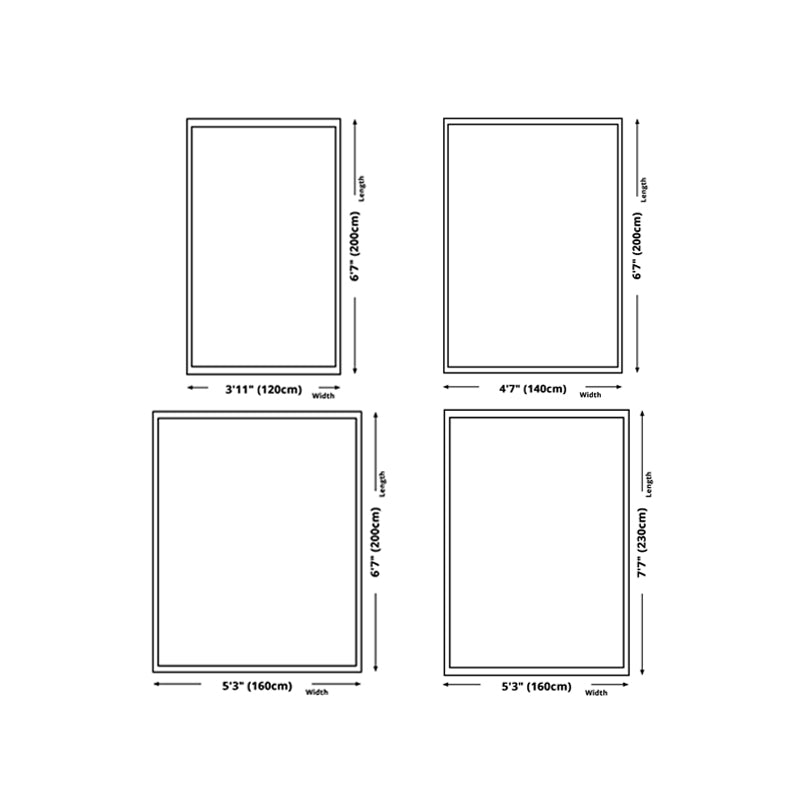 Dark Brown Modern Rug Polyester Color Lump Rug Non-Slip Rug for Living Room