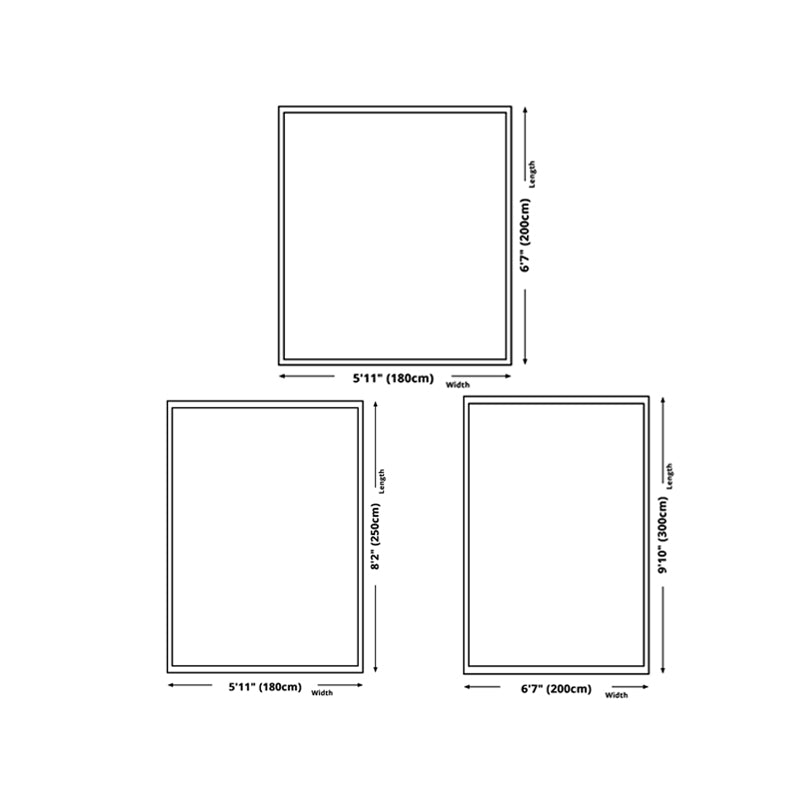 Apricot Curve Rug Polyester Simple Rug Non-Slip Backing Rug for Drawing Room