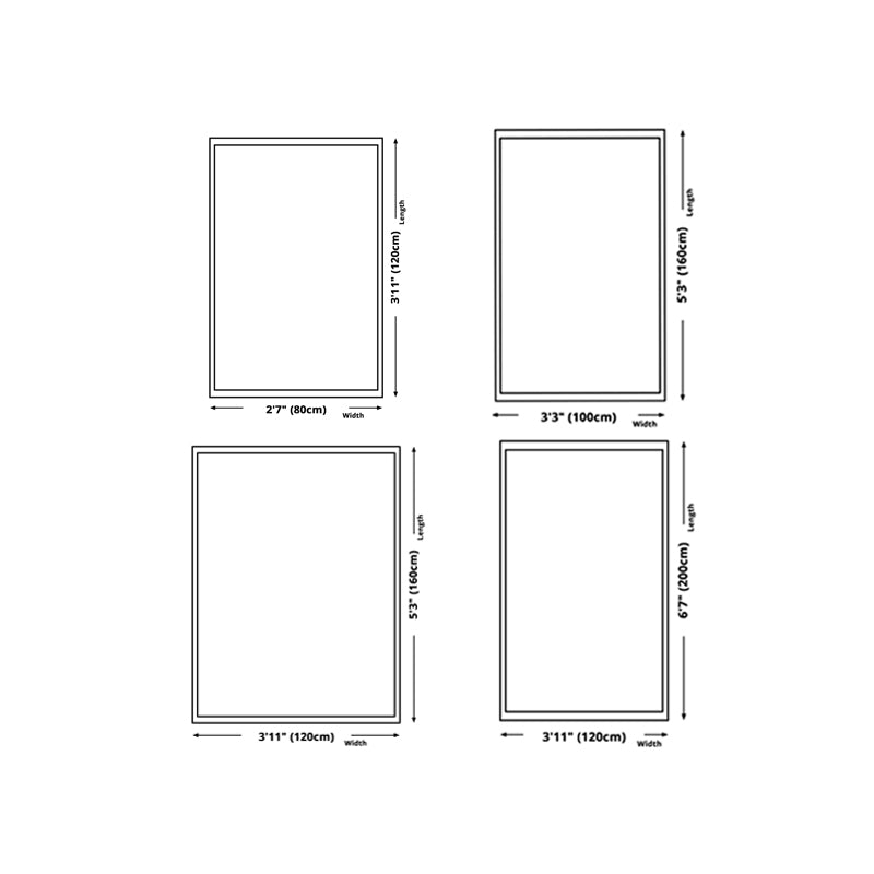 Orange Contemporary Carpet Polyester Striped Carpet Washable Carpet for Living Room