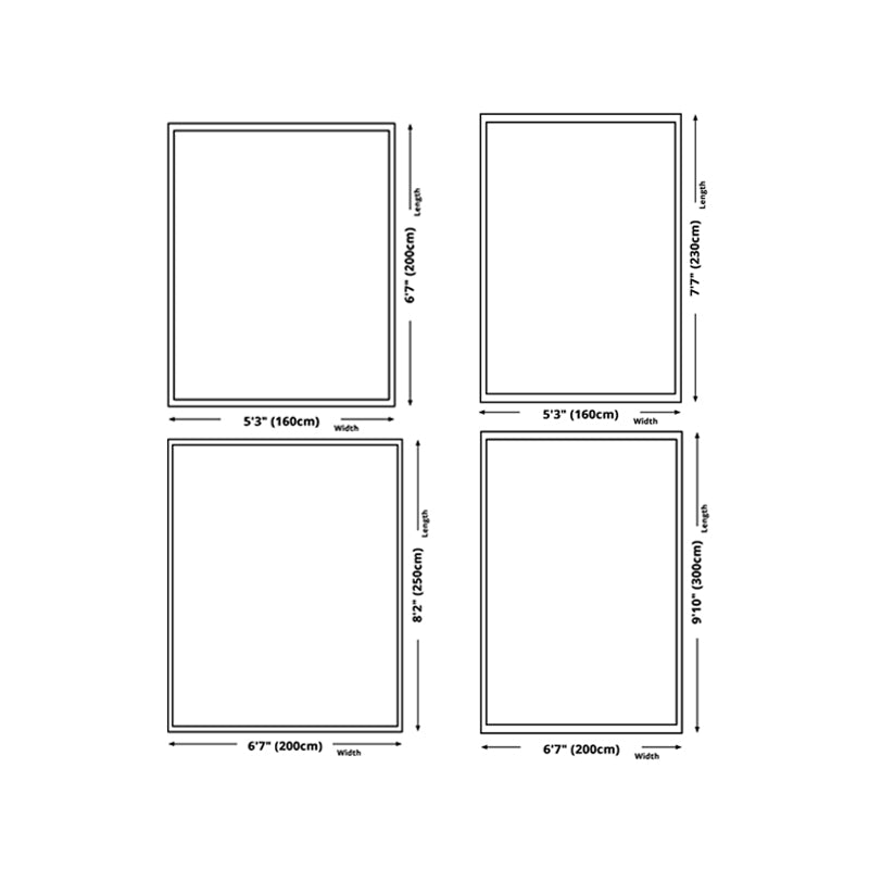 Blue Modern Rug Polyester Check Area Rug Washable Rug for Living Room