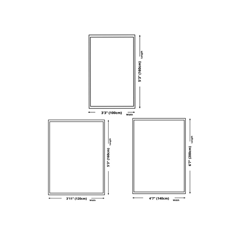 Beige Abstract Pattern Rug Polyester Simple Rug Non-Slip Backing Rug for Home Decor