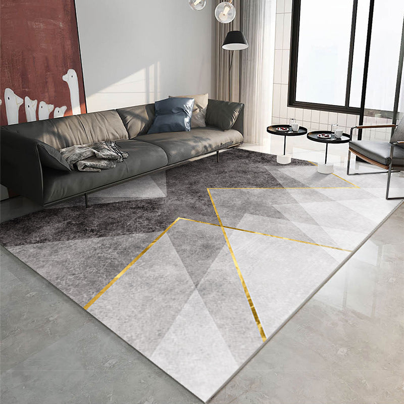 Alfombra de color de contraste púrpura alfombra moderna alfombra moderna para sala de estar