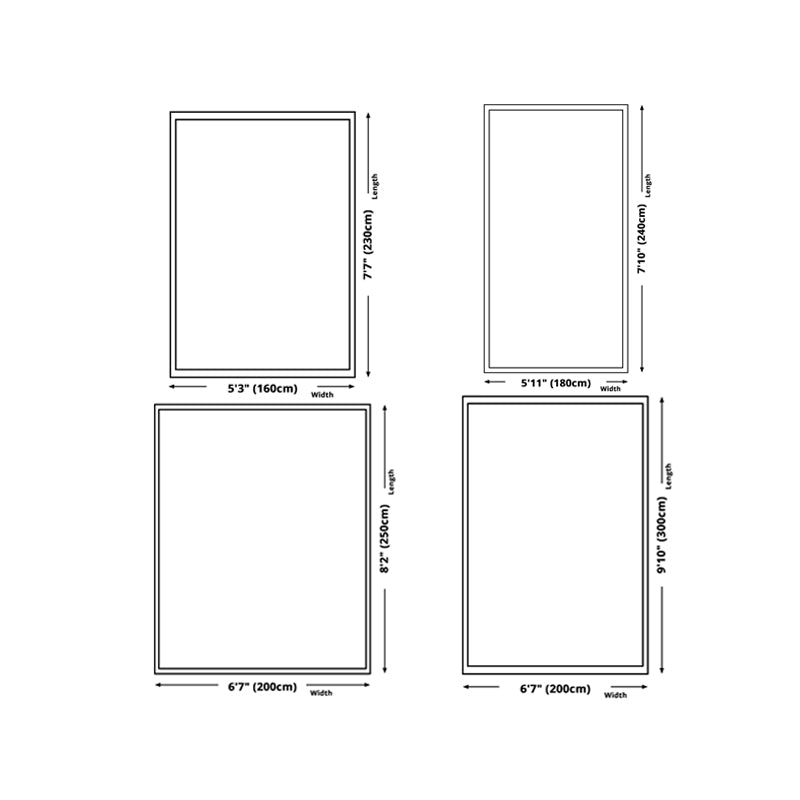 White Clouds Rug Polyester Simple Rug Non-Slip Backing Rug for Home Decoration