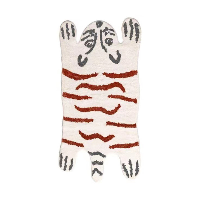 Brown Casual Carpet Polyester Tiger Carpet Stain Resistant Carpet for Drawing Room