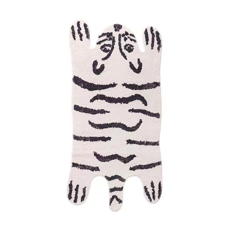 Brown Casual Carpet Polyester Tiger Carpet Stain Resistant Carpet for Drawing Room