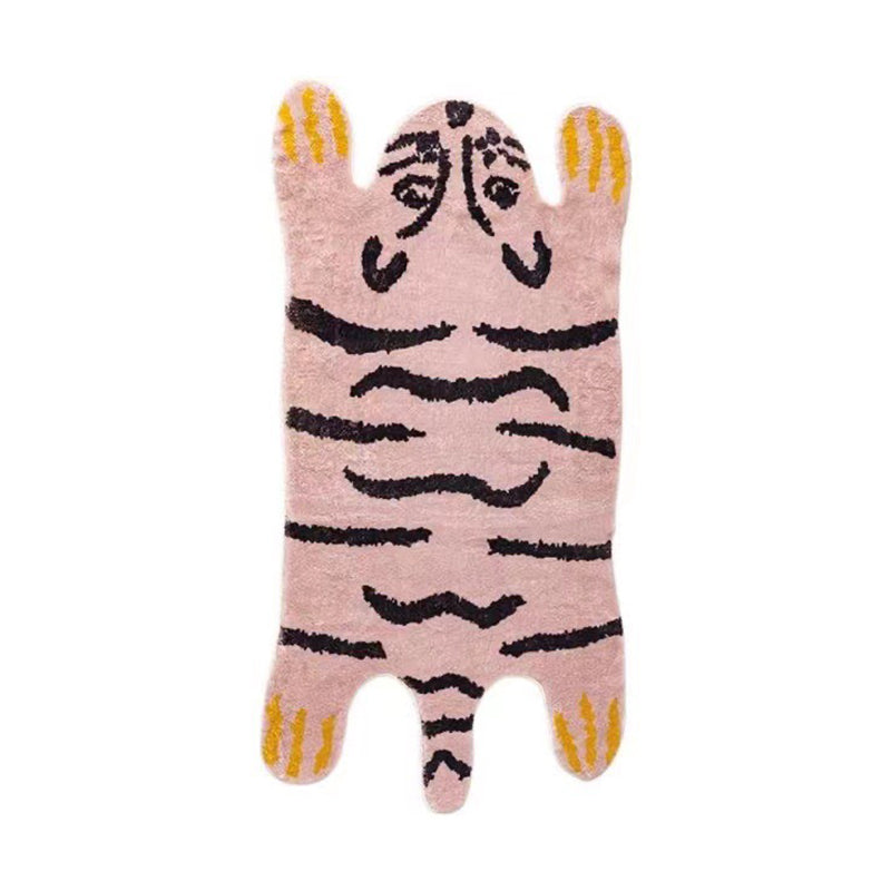 Brown Casual Carpet Polyester Tiger Carpet Stain Resistant Carpet for Drawing Room