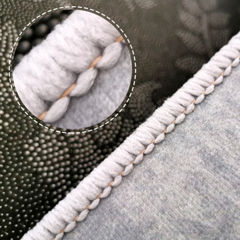 Black Modern Rug Blending Gradient Rug Non-Slip Backing Rug for Living Room