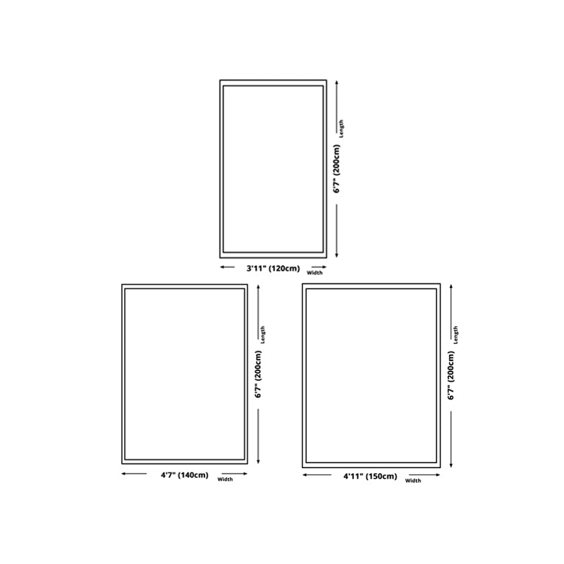 Black Modern Rug Blending Gradient Rug Non-Slip Backing Rug for Living Room