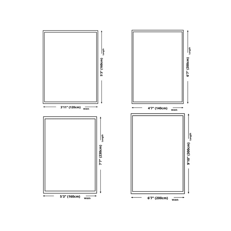 Apricot Short Line Rug Polyester Simple Rug Washable Rug for Living Room