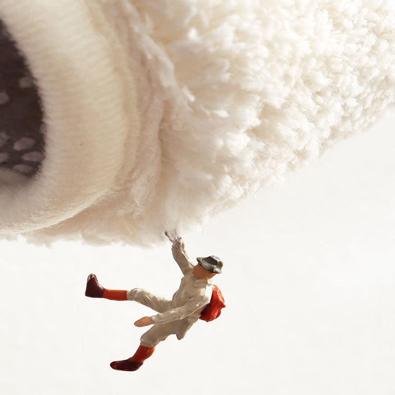 Beige Rainbow Carpet Polyester Simple Carpet Stain Resistant Carpet for Living Room