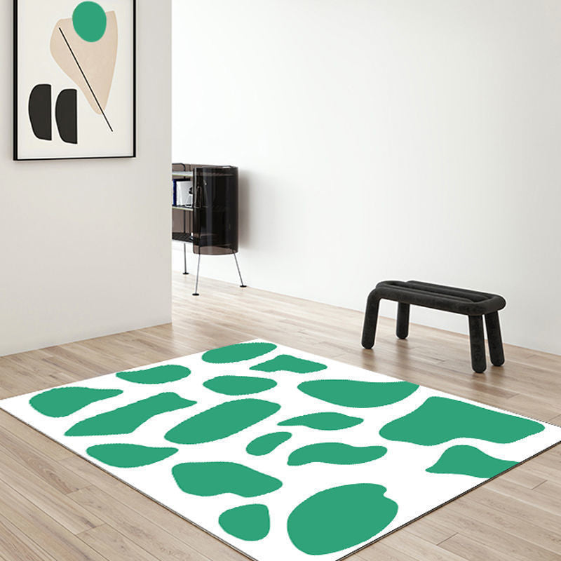 Minimalist Style Spotted Rug Polyster Indoor Rug Easy Care Area Carpet for Decoration