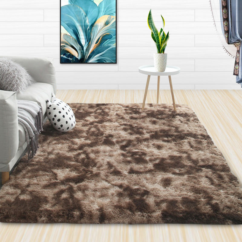 Semplice tintura tintura da soggiorno tappeto poliestere tappeto antiscivolo area lavabile tappeto per la decorazione
