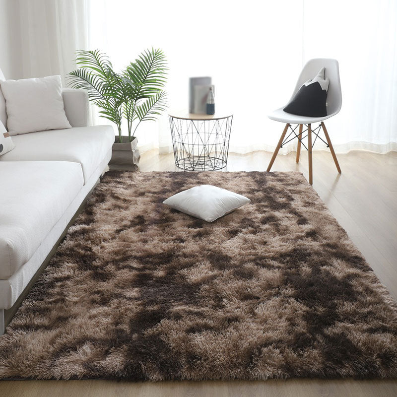 Moderner Wohnzimmer Teppich Trendy Krawatte Farbstoff Teppich Polyester Shag Teppich Nicht rutschfest