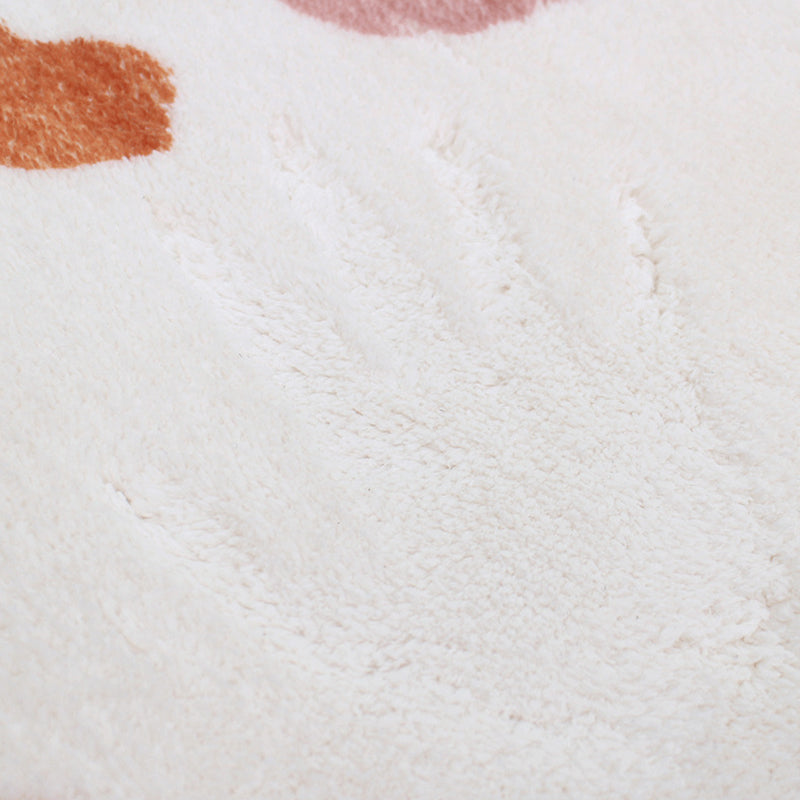 Hellblauer Kontrastfarbe Teppich Polyester Einfacher Teppich Waschbar Teppich für die Heimdekoration