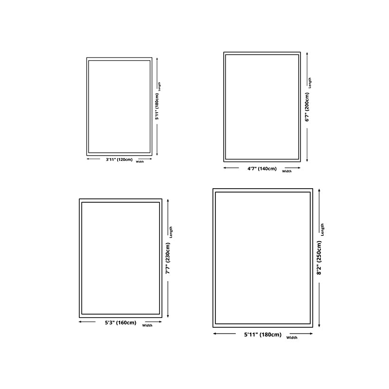 Light Gray Modern Rug Polyester Pattern Area Rug Stain Resistant Rug for Home Decor