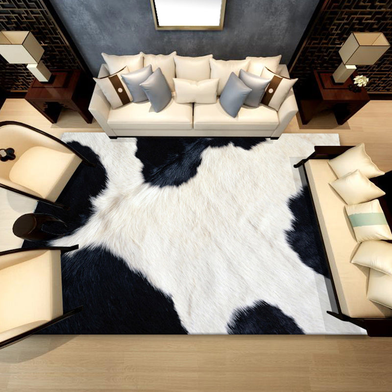 Rapis de couleur polyester de tapis de couleur polyester blanc tapis lavable pour salle de dessin