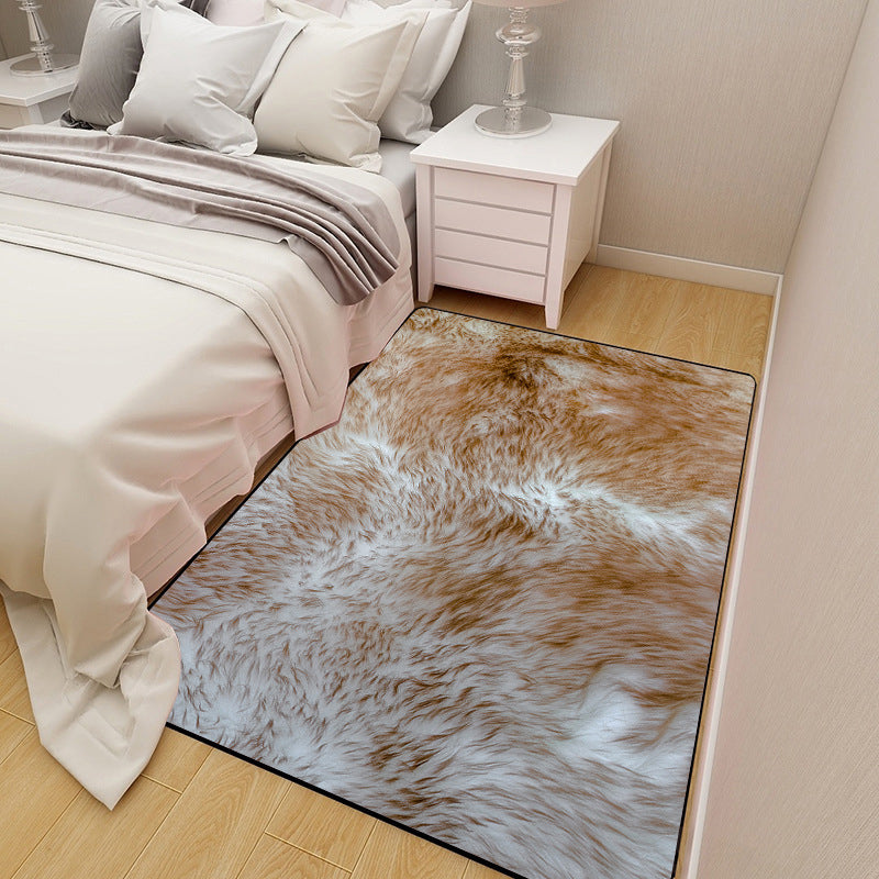 Rapis de couleur polyester de tapis de couleur polyester blanc tapis lavable pour salle de dessin