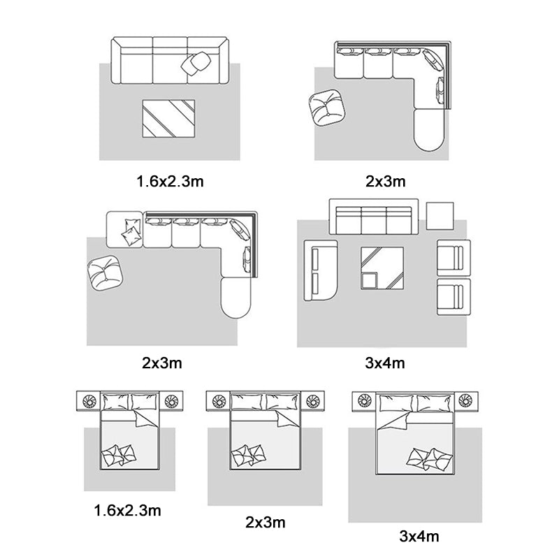 Carpet Washable Nordic Rug Polyester Stain Resistant Indoor Rug for Living Room