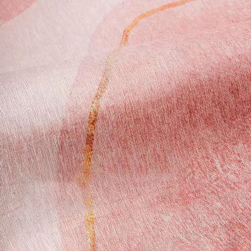 Tapis bloc de couleur rose en Polyester, style nordique, résistant aux taches, pour la décoration de la maison