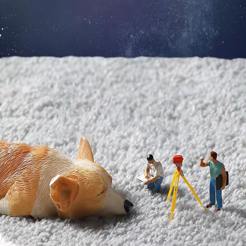 Orange Kids Rug Polyester Animal Rug Stain Resistant Rug for Living Room