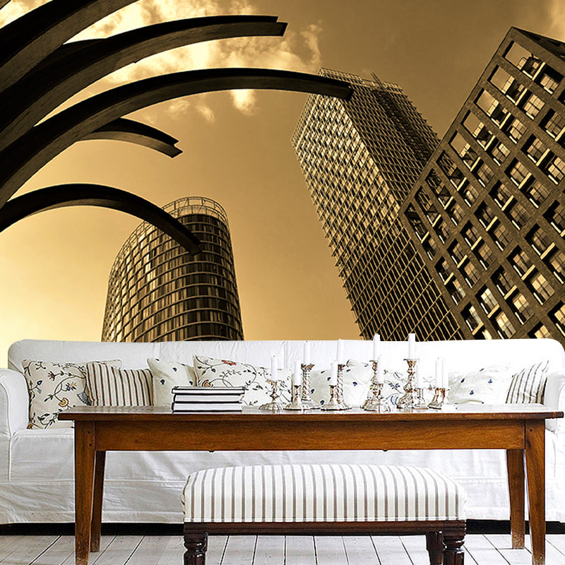 Modern Architecture Mural Wallpaper Custom-Made Wall Covering for Meeting Room