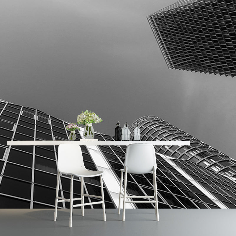 Modern Architecture Mural Wallpaper Custom-Made Wall Covering for Meeting Room