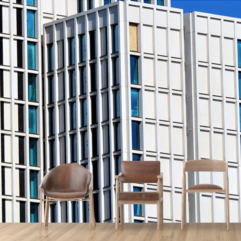 Modern Architecture Mural Wallpaper Custom-Made Wall Covering for Meeting Room