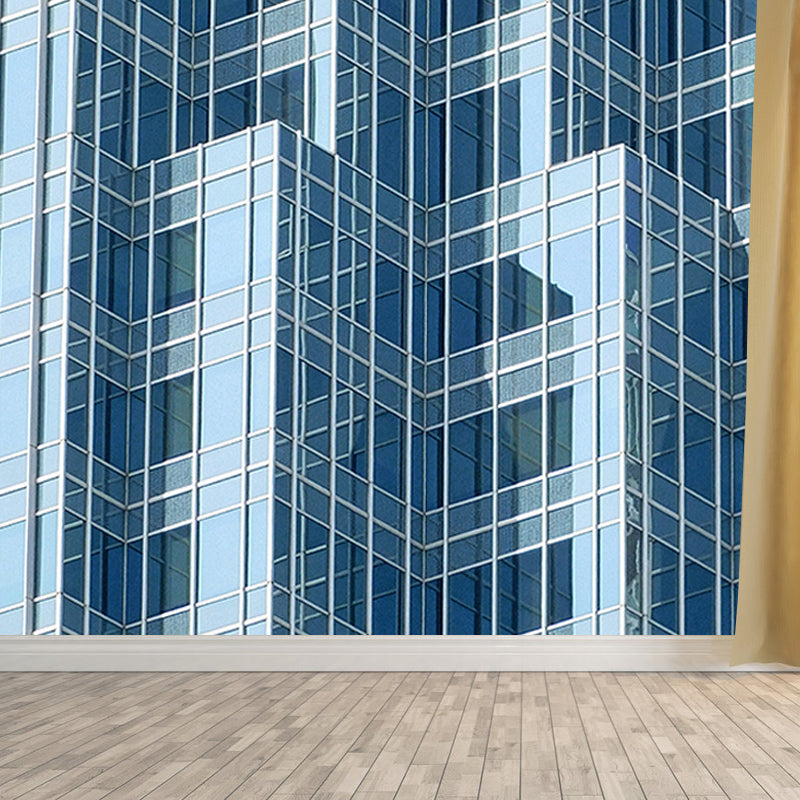 Building Mural Wallpaper for Meeting Room, Personalized Size Available