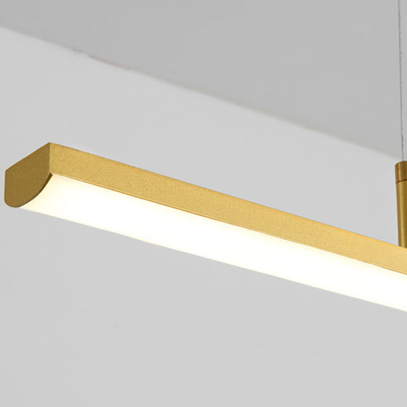 Accesorios de iluminación lineal modernos de aluminio Luz de la isla de la isla Luz