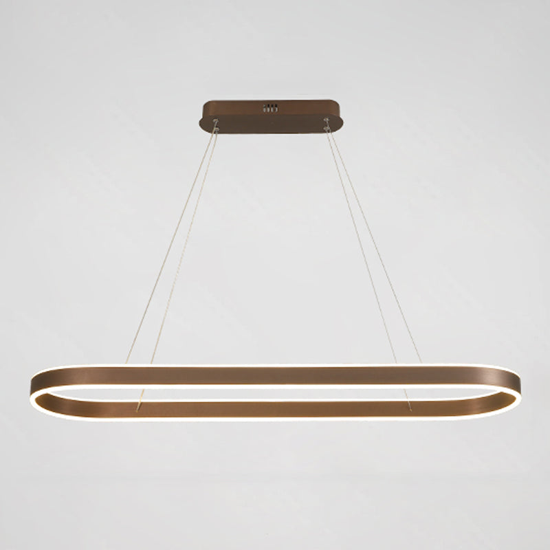 Lampada il lampadario minimalismo a 1 luce Ciondolo a LED Isola per sala da studio