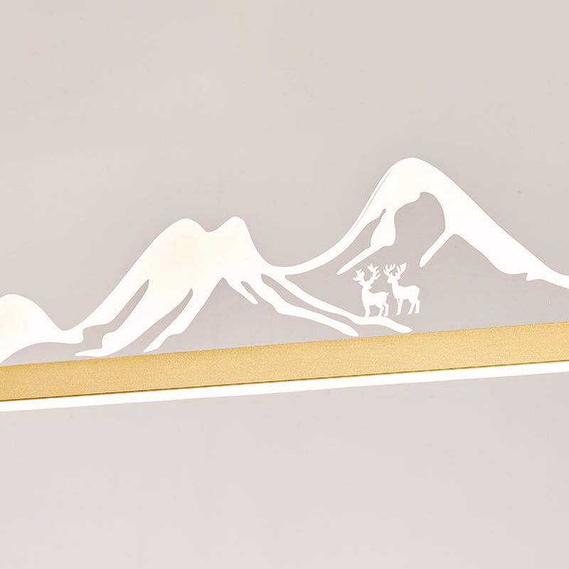 Iluminación moderna de iluminación LED acrílico Luz de luz para comedor para comedor