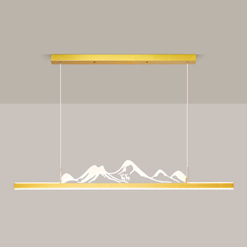 Modern Island Lighting LED Acrylic Pendant Light Fixture for Dining Room