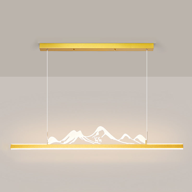 Iluminación moderna de iluminación LED acrílico Luz de luz para comedor para comedor