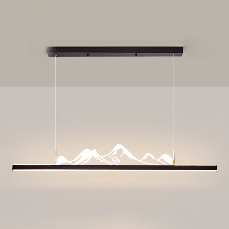Iluminación moderna de iluminación LED acrílico Luz de luz para comedor para comedor