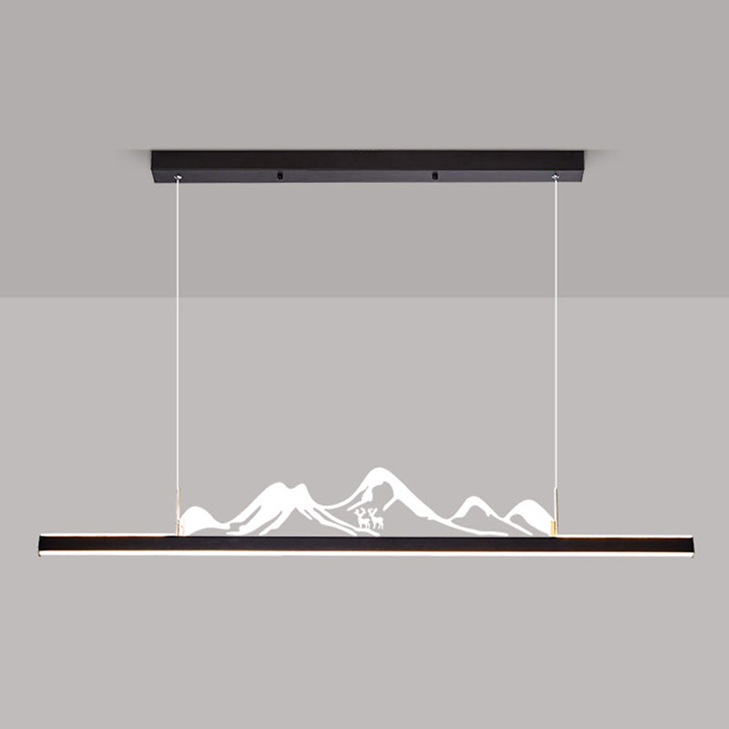 Modern Island Lighting LED Acrylic Pendant Light Fixture for Dining Room